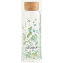 Green Glass Bottle - Waterdrop - 400 ml