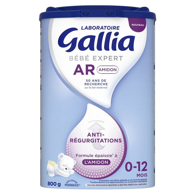 Anti-Regurgitation Milk - Starch - 0 to 12 Months - Gallia - 800g