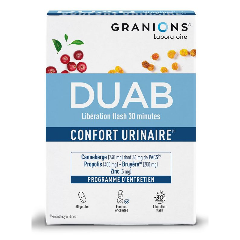 Duab Flash Release 30 minutes - Urinary Comfort - 60 Capsules