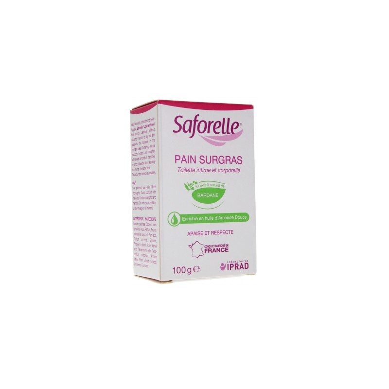 Superfatted Body & Intimate Cleansing Bar - Saforelle - 100 G