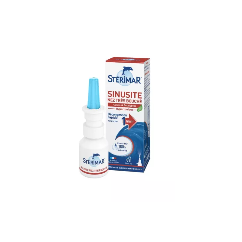 Nasal Spray - Very Blocked Nose - Eucalyptus & Sea Water - Stérimar - 20ml