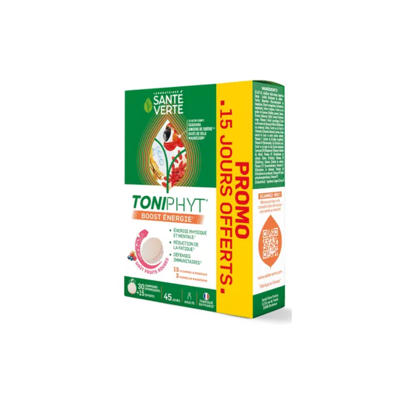 Toniphyt Boost - Le Tonus Booster - Green Health - 45 effervescent tablets