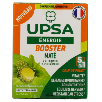 Upsa Energie Booster - Coup de Fouet - Citron Maté - 20 comprimés effervescents