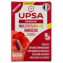 UPSA Energie - Multivitamines Hibiscus - 30 comprimés