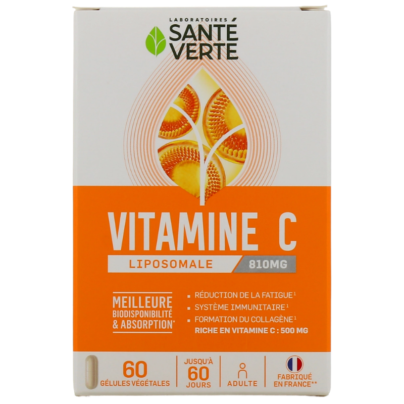 Liposomal Vitamin C - Fatigue & Immune System - Green Health - 60 capsules
