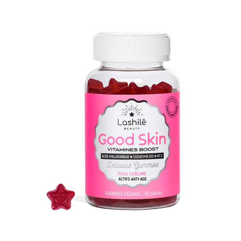 Good Skin - Vitamines Boost Anti-âge - Lashilé - 60 gummies sans sucres