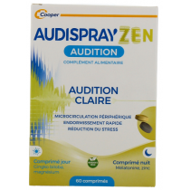 AudisprayZen - Audition Claire - Bourdonnements & Sifflements - Cooper - 60 comprimés