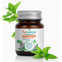 Essential Oil Capsules - Peppermint - Puressentiel - 15.42g