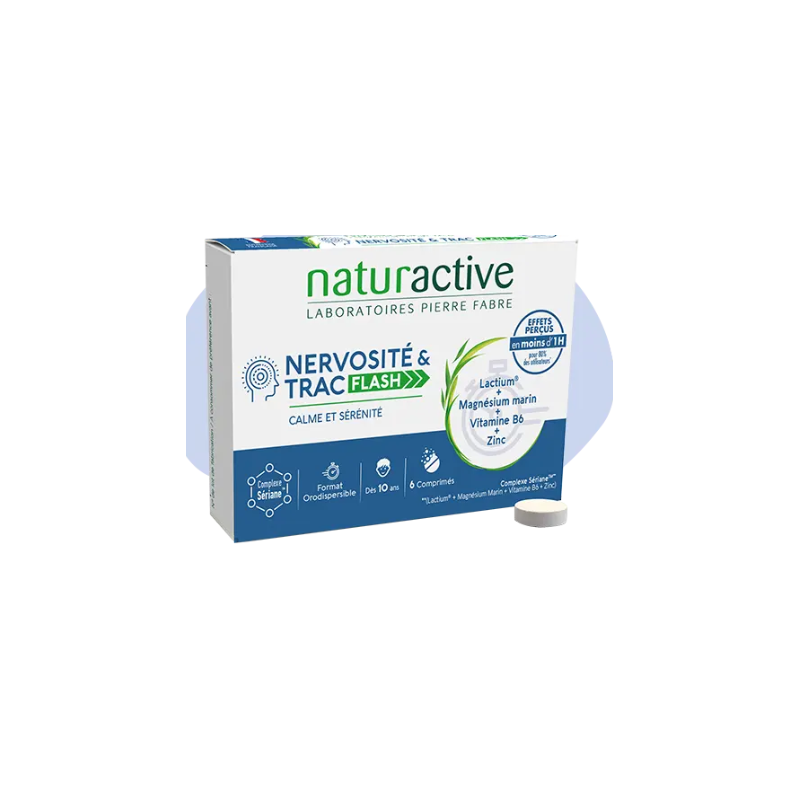 Nervousness and Flash Jitters - Naturactive - 6 Orodispersible Tablets