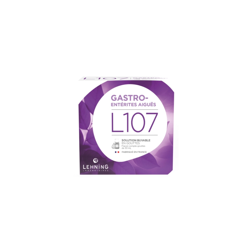 Gastro Entérites - L107 - Diarrhée, Nausée, Vomissements - Lehning - 30ml