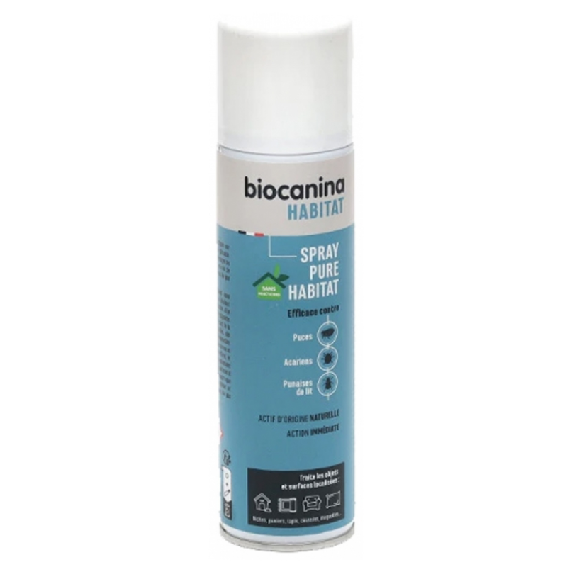 Pure Habitat Spray - Fleas, Mites, Bedbugs - Biocanina - 200 ml