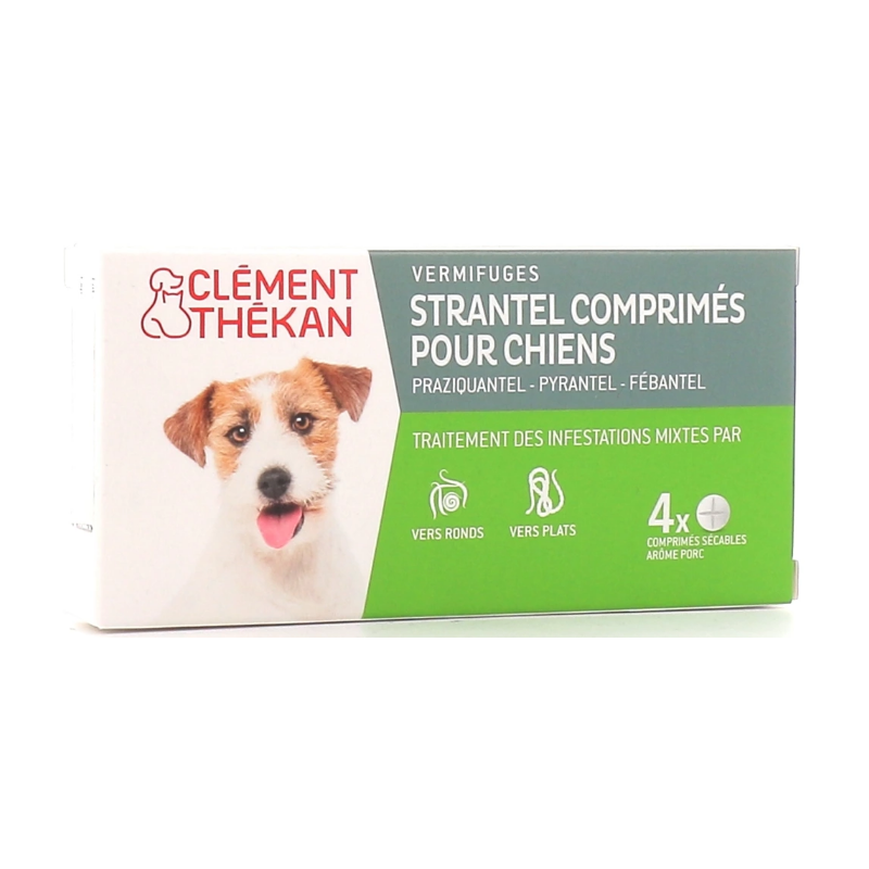Strantel Tablets - Round & Flat Dewormers - Clément Thékan - 4 tablets