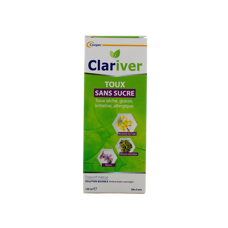 Dry & Productive Cough - Sugar Free - Clariver - 120 ml