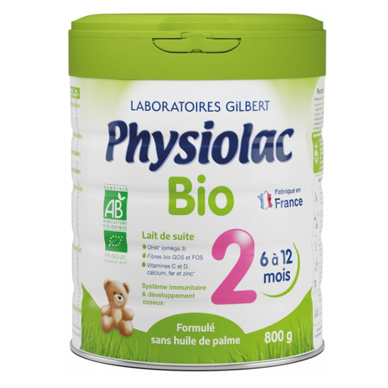 Physiolac Bio 2 - 6 to 12 Months - Gilbert - 800g
