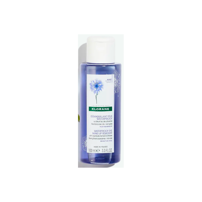 Démaquillant Yeux Waterproof - Bleuet Bio - Klorane - 100 ml
