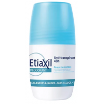 Déodorant Roll-on Anti-Transpirant 48h - Peaux Sensibles - Etiaxil - 50 ml