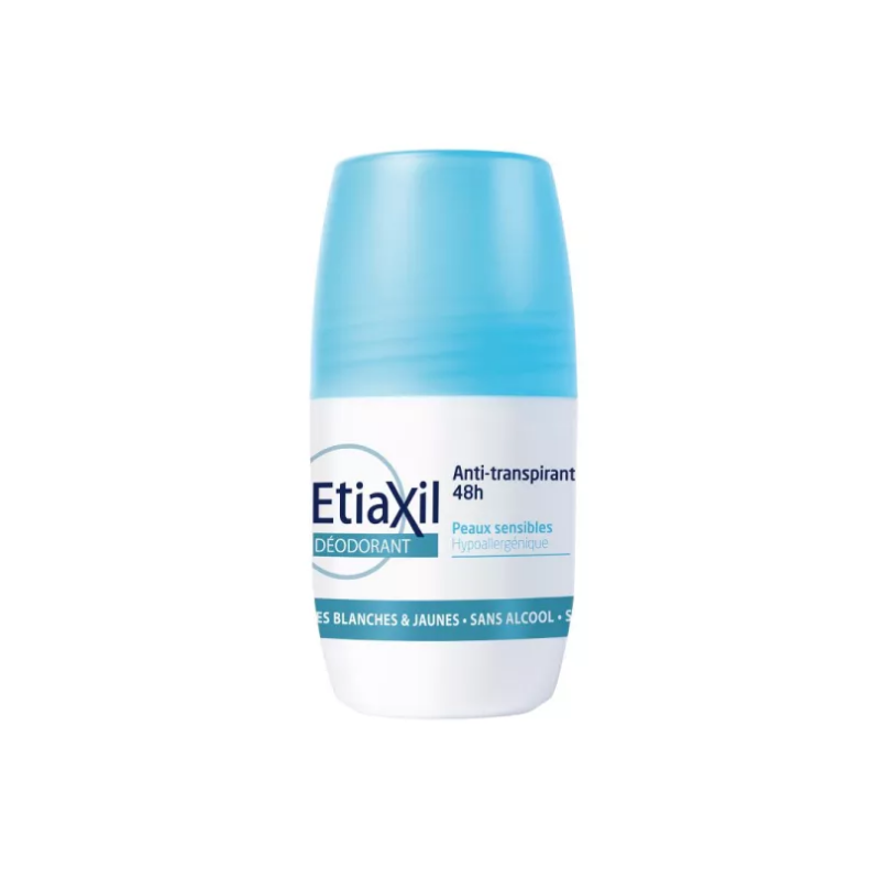 Roll-on Anti-Perspirant 48h Deodorant - Sensitive Skin - Etiaxil - 50 ml