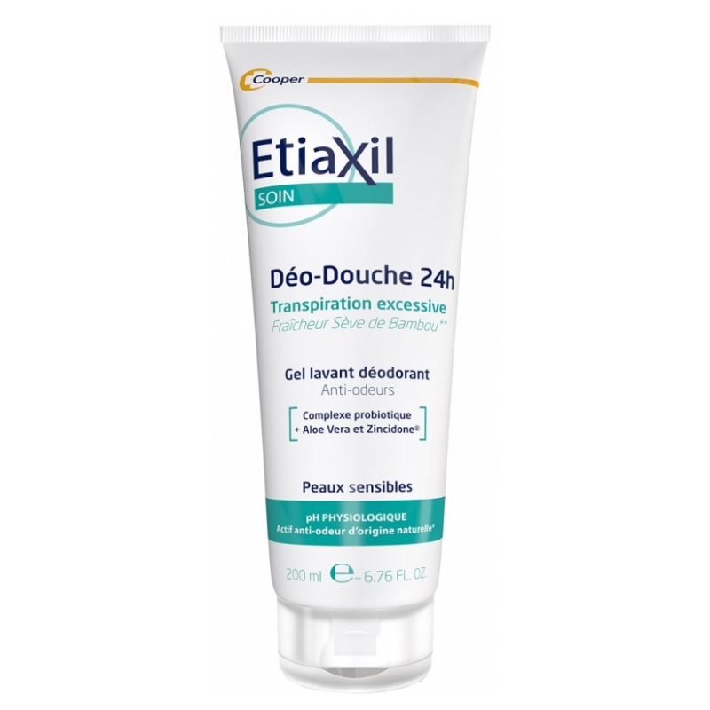 Déo- Douche 24h - Transpiration Excessive - Anti-odeurs - Etiaxil - 200 ml
