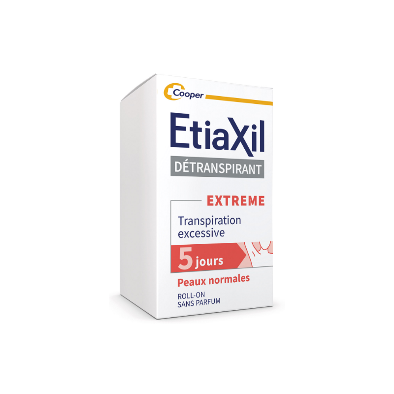 Détranspirant Extreme -Traitement Peaux Normales - Aisselles - Etiaxil - 15 ml