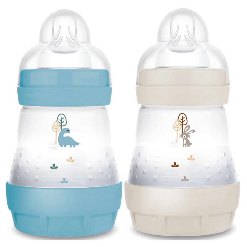 Easy Start Organic Baby Bottle - Anti-colic - 0+ Months - MAM - 2x160 ml