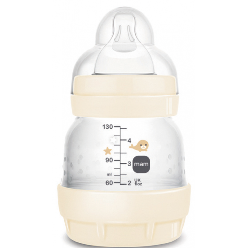 Easy Start Organic Baby Bottle - Anti-colic - 0 Months - MAM - 130 ml