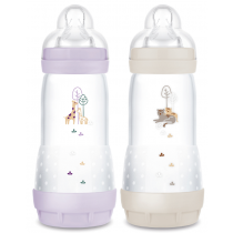 Easy Start Organic Baby Bottle - Anti-colic - 4+ Months - MAM - 2x320 ml