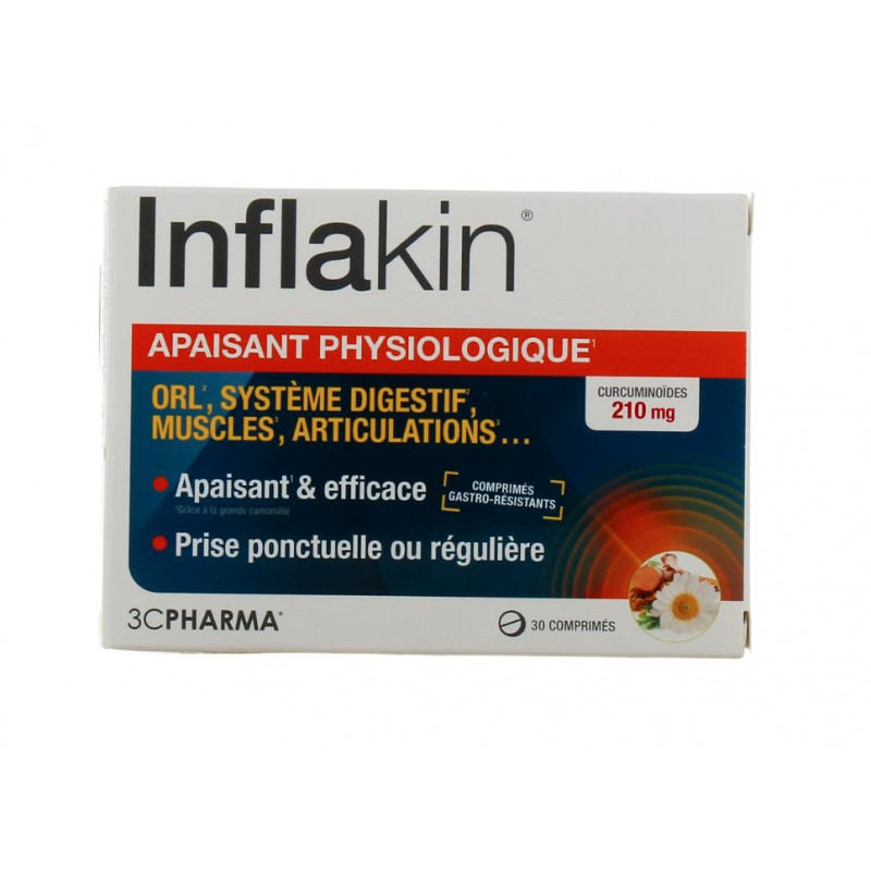 Inflakin - Etats Inflammatoires - 3 Chênes Pharma - 30 Comprimés