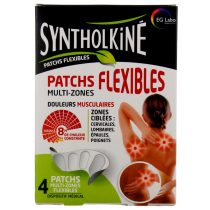 Patchs Flexibles - Multi-Zones - Syntholkiné - 4 Patchs Multi-zones flexibles