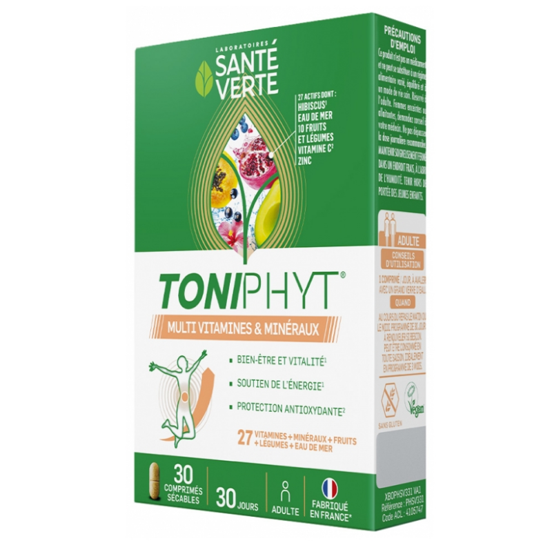 Toniphyt Multinature - Bien-être & Vitalité - 30 comprimés