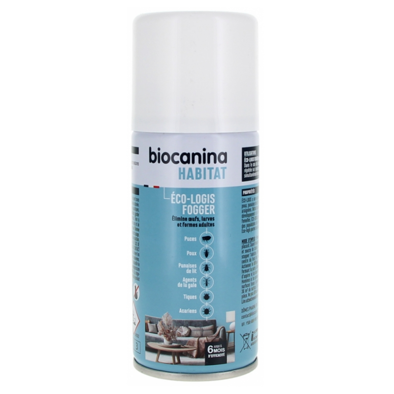Biocanina habitat - Eco-logis spray - insecticide désodorisant - 150 ml
