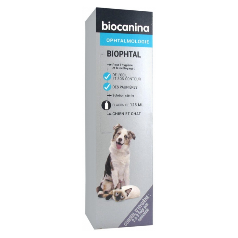 Biophtal - Nettoyage de l'oeil & des paupières - Biocanina - 125 ml
