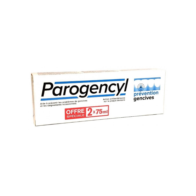Dentifrice Prévention Gencives - Préient des problèmes de Gencives - Parogencyl - 2x75 ml