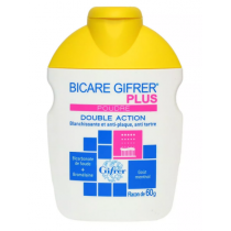 Whitening Powder - Anti plaque - Sodium Bicarbonate - Bicare Gifrer plus - 60 G