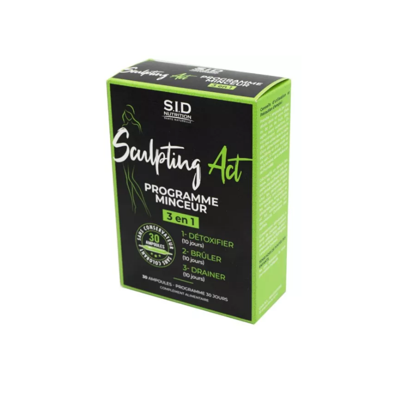 Sculpting Act - 3 in 1 Slimming Programme - Sid Nutrition - 30 phials