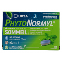 PhytoNormyl - Régule le Sommeil - UPSA - 30 Comprimés