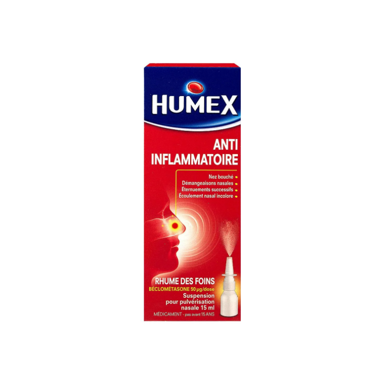 Humex Rhume Des Foins Anti-Inflammatoire, Beclometasone, Suspension Pour Pulverisation Nasale, 100 Doses