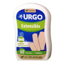 Urgo Extensible Plasters - Non-Adherent - Urgo - 60 Plasters - 3 Sizes