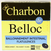 Charbon De Belloc - Charbon Activé 125 mg - 60 Capsules