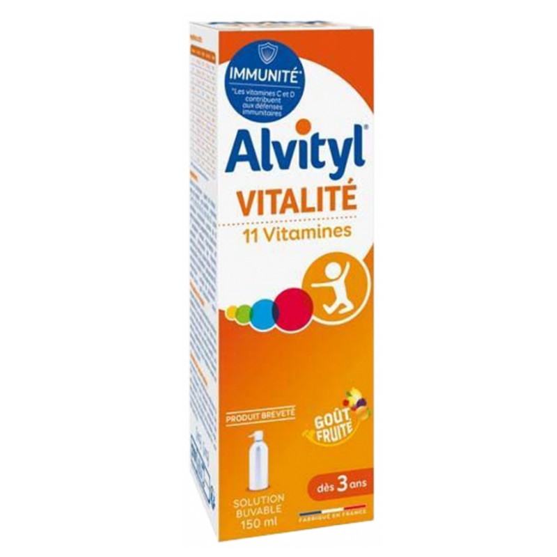 Syrup with 11 vitamins - Fruity Flavour - Alvityl - 150 ml