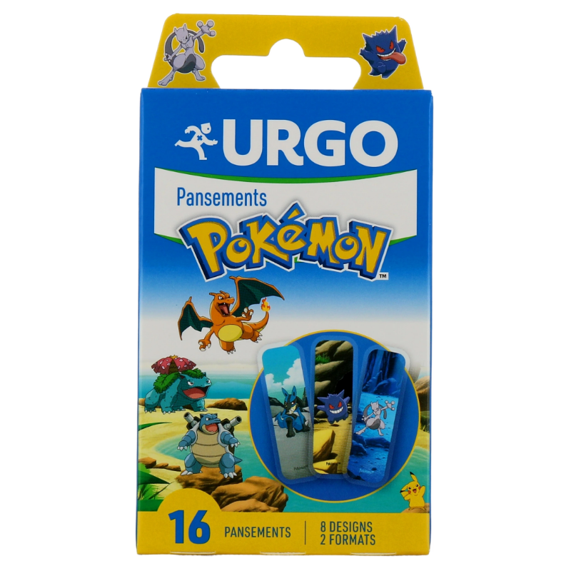 Pansements Pokémon - Urgo - 2 Formats - 16 Pansements