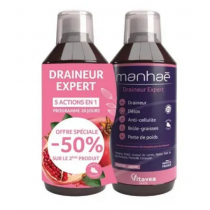 Draineur Expert - 5 Actions en 1 - Manhaé - 2x500 ml