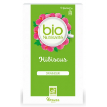 Infusion Bio - Draineur - Hibiscus - Nutrisanté - 20 sachets