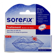 Transparent Cream - Fever Blister - SPF30 - Sorefix - 6 ml