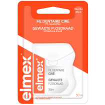 Waxed Dental Floss - Mint Aroma - Elmex - 50m