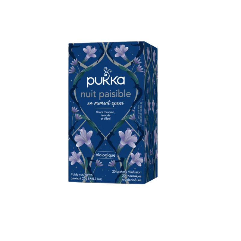 Peaceful Night Herbal Tea - Organic - Pukka - 20 Sachets