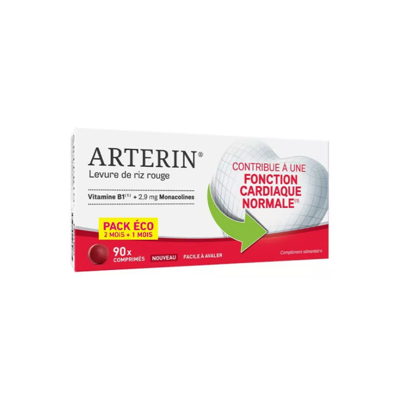 Arterin - Fonction Cardiaque Normale - Oméga - 90 comprimés