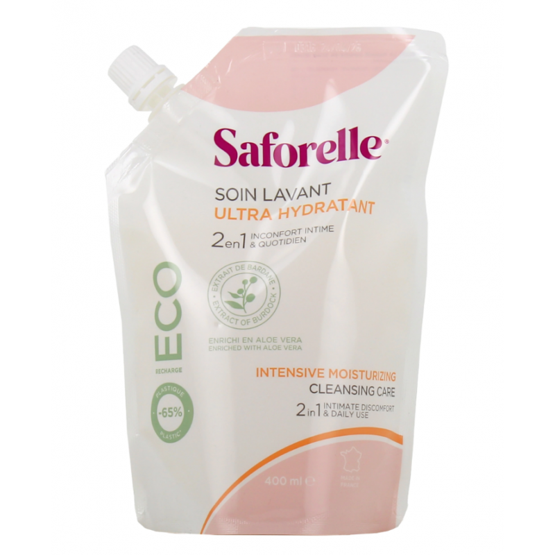 Recharge Eco - Soin Lavant Ultra Hydratant - Saforelle - 400 ml