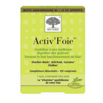 Activ'Foie Digestion Des Graisses Et Activation foie, Boite De 90+15 Comprimés