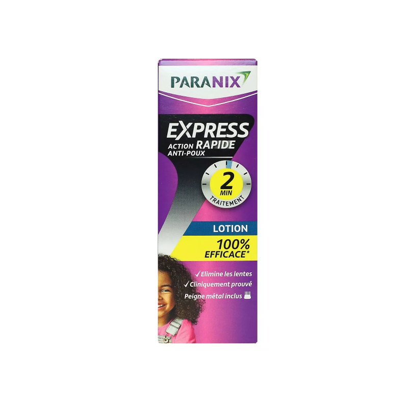 Lotion Traitement - Anti Poux et Lentes - Paranix Express - 95 ml