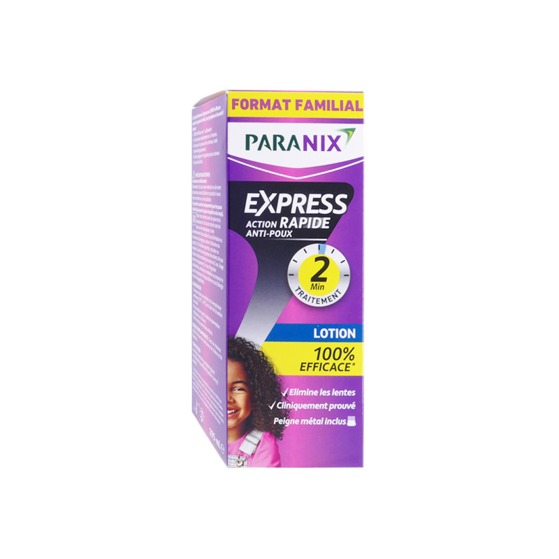 Lotion Traitement - Anti Poux et Lentes - Paranix Express - 195 ml